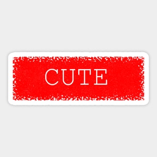 Cute sticker Sticker